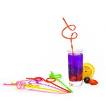 Curly Cocktail Drinking Straw